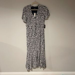 NWT express Leopard midi dress